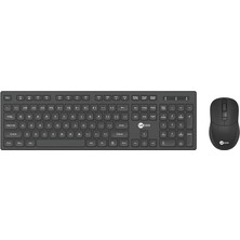 Lenovo Lecoo KW201 Kablosuz Q Klavye  Mouse Set Siyah