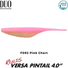 Duo Realis Versa Pintail 10CM (4") Silikon Yem F092 Pink Chart