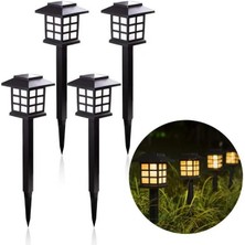 Gaman Solar Güneş Enerjili Sensörlü Bahçe Süsleme Peyzaj Lambası 6 Adet Yol Işığı Seti Çim Lambası