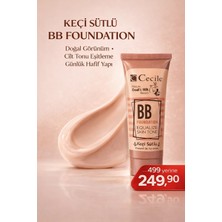 Cecile Keçi Sütlü BB Fondöten Doğal Görünüm ve Cilt Tonu Eşitleme Özelliği ile 03-Koyu