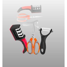 3 Parçalı Çok Fonksiyonlu Mutfak Makas Seti – Paslanmaz Çelik, Ergonomik Tasarım Tdms-07