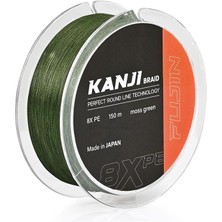 Fujin Kanji 8x 150MT Moss Green Pe Line Japon Ip Misinası