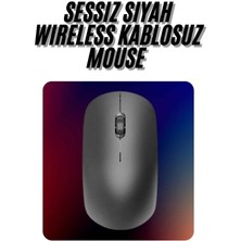 Kablosuz Bağlantı Yüksek Hassasiyetli Kablosuz Wireless Siyah Mouse Tdms-07