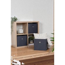 ALAS 3'lü Raf Organizer Çok Amaçlı Antrasit Hurç