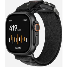 Aulumu Watch Ultra ve Series 11/10/9 Uyumlu Titanyum Alaşım Mıknatıslı Pratik Kilit Sistemli Kordon (C03)
