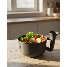 Ergonomik Saplı Sebze Süzgeçli Yıkayıcı Çok Amaçlı Mutfak Ürünü Tdms-07