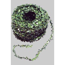 Loop Kördüğüm Dekoratif Yeşil Yapraklı 7 Metre Tel Sarmaşık (Doğalgazborusu Gizleme)