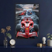 Formula 1 | Motors Temalı Dekoratif Cam Tablo