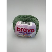 Bravo Natura Baby %100 Koton Iplik 50GRAM 130 Metre (Renk :802 )Yeşil