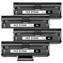 Samsung Laserjet ML-1865W Yazıcı Uyumlu MLT-104S (MLT-D104/MLT104/MLTD104) Muadil Toner 4 Adet