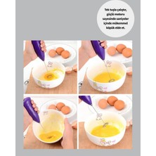 Mini Pilli Portatif Karıştırıcı – Cappuccino, Latte, Frappe ve Kahve Köpürtücü Tdms-07