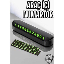 Araba Park Numaratörü Araç Içi Numaralık Değiştirilebilir Çevirmeli Mini Tdms-07