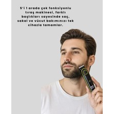 Profesyonel Erkek Saç Sakal Şekillendirme ve Vücut Bakım Seti Şarjlı Tıraş Makinesi Tdms-07
