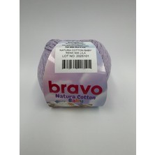 Bravo Natura Baby %100 Koton Iplik 50GRAM 130 Metre (Renk :505) Lila