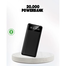 Çoklu Güvenlik Korumalı 20.000 Mah Powerbank Fener Özellikli Tdms-07