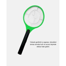 Yüksek Gerilimli Elektronik Sinek Raket – Sessiz, Kimyasız ve Güvenli Kullanım Tdms-07