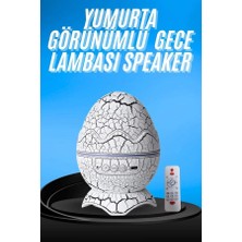Gece Lambası Yumurta Işık Speaker Yeni Nesil Dinozor Yumurtası Görünümlü Tdms-07