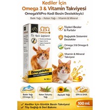 Pharmased Kediler Için Omega Vitpro Somon Balık Yağı 100 ml