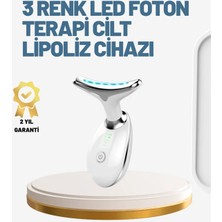 Cilt Yenileyici Şarjlı Güzellik Aleti – Pozitif/negatif Iyon, Titreşimli Masaj ve Kırmızı-