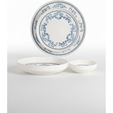 İpek Porselen 6 Kişilik Toledo 24 Parça Krem  Porselen Yemek Takımı Sala– Şık Sofra Seti