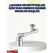 Çok Yönlü Dönebilen Musluk Başlığı 2 Fonksiyonlu Su Akışı Tdms-07