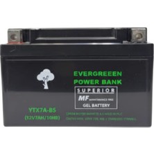 Evergreen YTX7A-BS Scooter Akü (12V7AH)