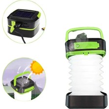 Kamp Lambası Katlanabilir Lamba Solar Şarjlı LED Lamba El Fenerli Tdms-07