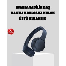 Kablosuz Bluetooth Kulaklık 5.0 18 Saat Kullanım Dinamik Sürücü Siyah Tdms-07