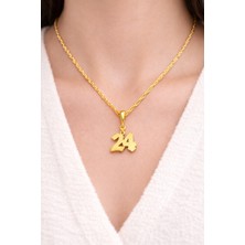 Shiny Jewellery 925 Ayar Gümüş  Rakam  Kolye Kişiye Özel Tasarım 3 Renk  Seçenekli