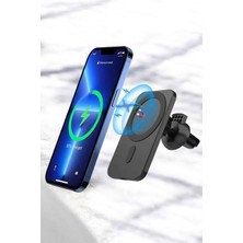 Ios Uyumlu Manyetik Tasarım Magsafe Iphone 12/13/14/15 Araç Şarjı Tdms-07