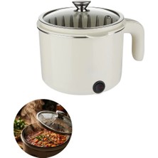 Mini Elektrikli Yemek Pişirici 1 Litre Buharlı Pişirme Tepsili Mutfak Tenceresi Tdms-07