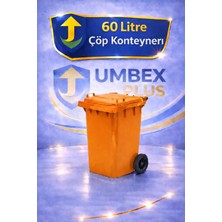 Umbex Plus Umbex Plastik Çöp Konteyneri 60 Litre Plastik Konteyner - A Isıya Karşı Dayanıklı Malzeme