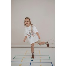 Oh la la Koala For Little Ones Happy Çocuk Baskılı Oversize Kısa Kollu T-Shirt