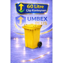 Umbex Plus Umbex Plastik Çöp Konteyneri 60 Litre Plastik Konteyner - A Isıya Karşı Dayanıklı Malzeme