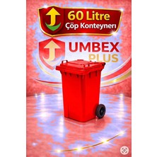 Umbex Plus Umbex Plastik Çöp Konteyneri 60 Litre Plastik Konteyner - A Isıya Karşı Dayanıklı Malzeme