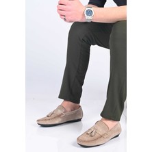 Bestello Bağcıksız Püsküllü Poliüretan Taban Hakiki Deri Loafer 028-2022-26Y Erkek Ayakkabı