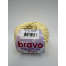 Bravo Natura Baby %100 Koton Iplik 50GRAM 130 Metre (Renk :706) Açıksarı