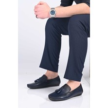 Bestello Bağcıksız Püsküllü Poliüretan Taban Hakiki Deri Loafer 028-2021-26Y Erkek Ayakkabı