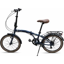 Ümit Cunda 20 Jant V Fren 6 Vites Katlanır Bisiklet Blue Silver