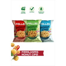 Fellas Nohut Cipsi 3'lü Mix - Mevsim Yeşillikleri (50 g) + Paprika (50 g) + Deniz Tuzlu (50 g)