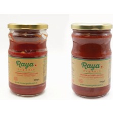 Raya Organik Organik Domates Salçası 650 G ve Organik Acı Biber Salçası 610 G