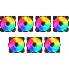 Gameline Robust Premium 7x Rgb Fan Siyah