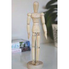 Ciyu Ticaret Ahşap Eskiz Manken Modelleme Çizim Tasarım Eskiz Mankeni Dekoratif Eskiz Manken 20 cm