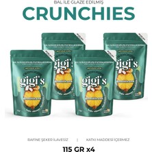 Gigis Food Bal Glazeli Spirulina Tozu Kaju, Ananas ve Hindistan Cevizli Atıştırmalık - Kuruyemiş ve Kuru Meyveli 4'lü Paket
