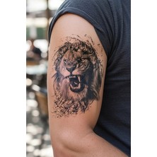 BP Tattoo Gerçekçi Aslan Geçici Dövme Lion Tattoo