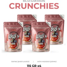 Gigis Food Bal Glazeli Açai Tozlu Badem ve Yaban Mersinli Atıştırmalık - Kuruyemiş ve Kuru Meyveli 4'lü Paket
