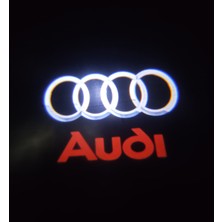 Femex Audi Araçlar Için Pilli Yapıştırmalı Kapı Altı Led Logo