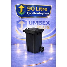 Umbex Plus Umbex Atık Plastik Çöp Konteyneri 90 Litre Plastik Konteyner - A Isıya Karşı Dayanıklı-