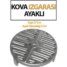 Trend Hause Soba Kova Izgarası Önden Delikli Kovalara Uyumlu. Kalın Saç. Çapı 27 cm Ayak Yüksekliği 5 cm