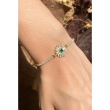 Spossy Silver Jewelry Çiçek Su Yolu Bileklik